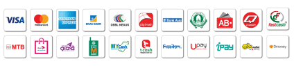 Accepted payment methods via SSLCOMMERZ